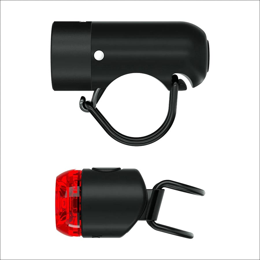 Knog Plug Light Front and Rear, Black, Set