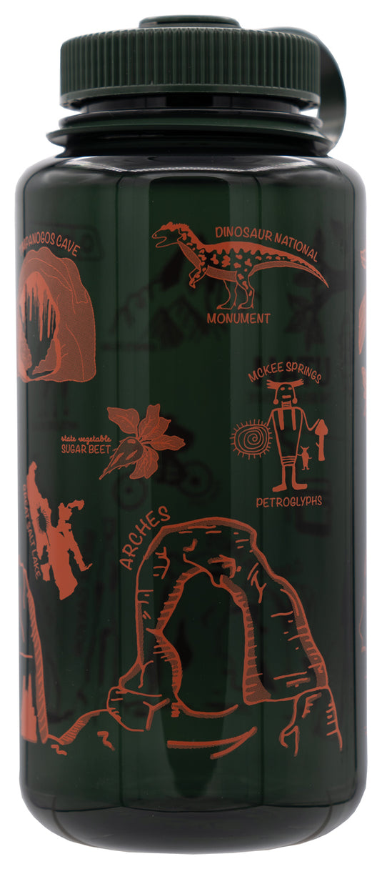 Custom Wm 32oz Nalgene Ut Jade