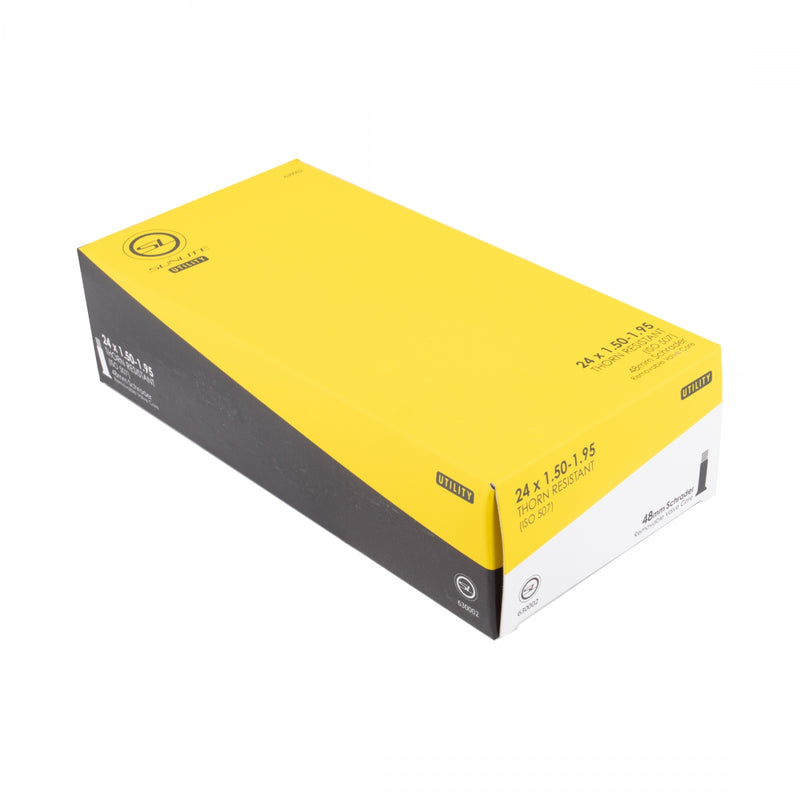 Load image into Gallery viewer, Pack of 2 Sunlite Utili-T Thorn Resistant Schrader Valve Tubes 24x1.50-1.95 SV
