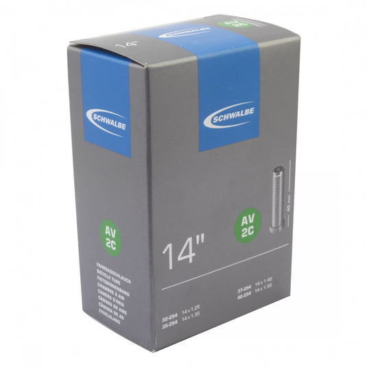 Schwalbe 14x1.25-1.55 SV Tube Bundle - Durable Rubber, Nickel-Plated Valve, 40mm Length