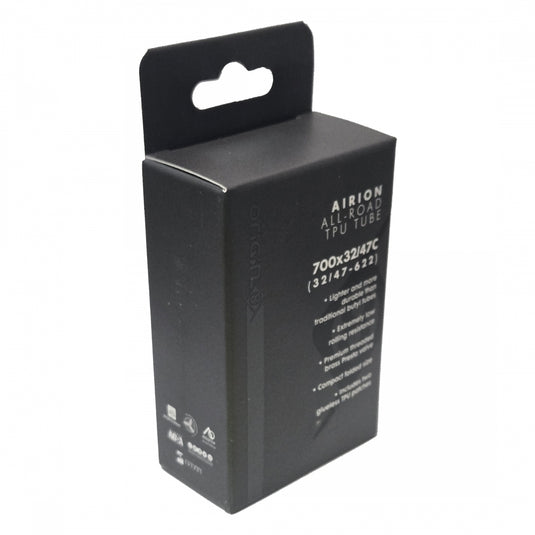 Origin8 Airion TPU Tubes 700x32-47mm Light & Puncture-Resistant All-Road Bike Inner Tubes with Brass Presta Valves (Bundle of 2)