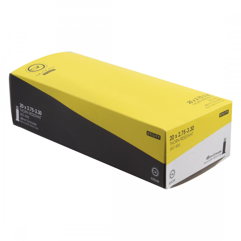 Load image into Gallery viewer, Sunlite Thorn-Resistant Schrader Valve Bike Tubes 20x2.75-3.30 with Puncture Protection &amp; 3.7mm Wall Thickness
