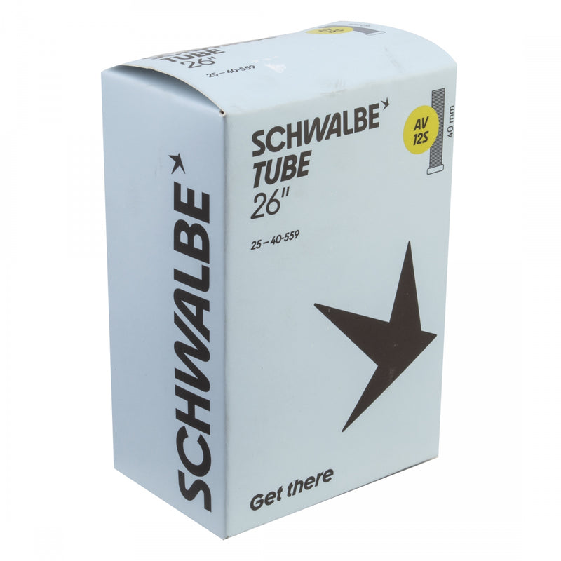 Load image into Gallery viewer, Schwalbe 26x1.75-2.00 SV Tubes Durable, High-Performance Schrader Valve Bicycle Inner Tubes (Pack of 2)
