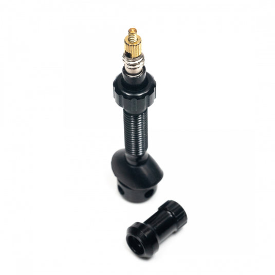 Stan's Tubeless Universal+ Valve Stems - Alloy, Extra Tall, Black, Pair