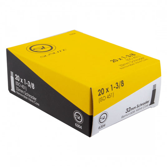 Premium Sunlite Schrader Valve Bundle 20x1-3/8 & 16x1-3/8 Bicycle Inner Tube Valves, Durable Wall Thickness