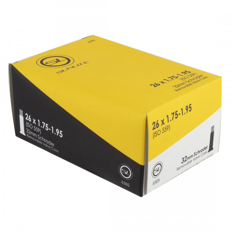Load image into Gallery viewer, Pack of 2 Sunlite Standard Schrader Valve 26x1.75-1.95 SV 32mm 0d
