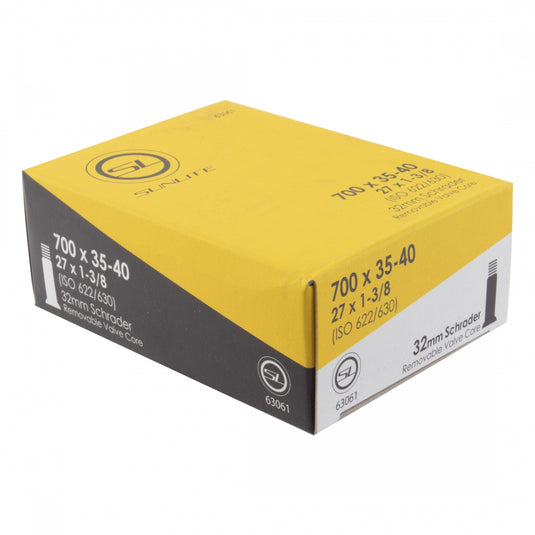 Sunlite Standard Tubes - 700 x 35-40 (27x1-3/8) Schrader Valve 32mm 0d Pack of 2