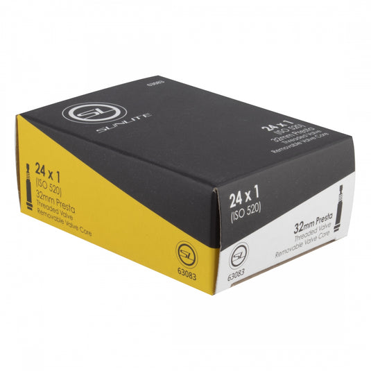 Sunlite Standard Tubes - 24 x 1 (520x23-25), Presta Valve 32mm 0d, Pack of 2