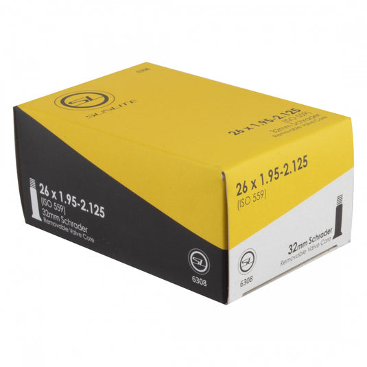 Pack of 2 Sunlite Standard Schrader Valve 26x1.95-2.125 SV 32mm 0d