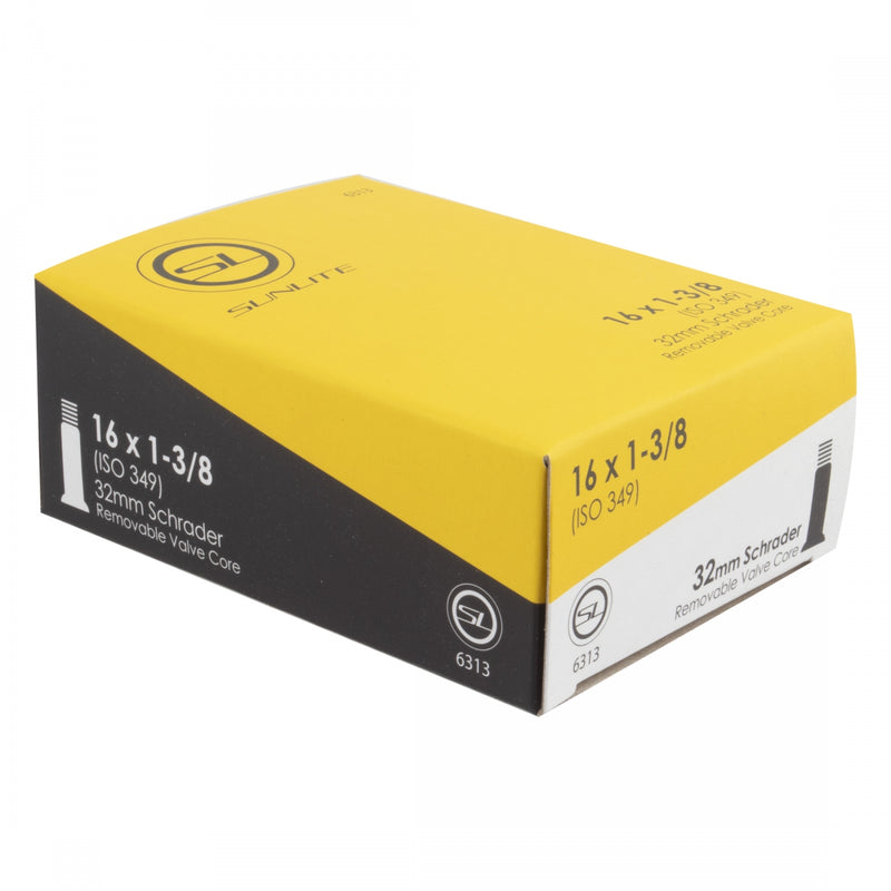 Load image into Gallery viewer, Premium Sunlite Schrader Valve Bundle 20x1-3/8 &amp; 16x1-3/8 Bicycle Inner Tube Valves, Durable Wall Thickness
