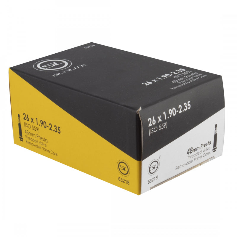 Load image into Gallery viewer, Pack of 2 Sunlite Standard Presta Valve 26x1.90-2.35 PV 48mm 0d
