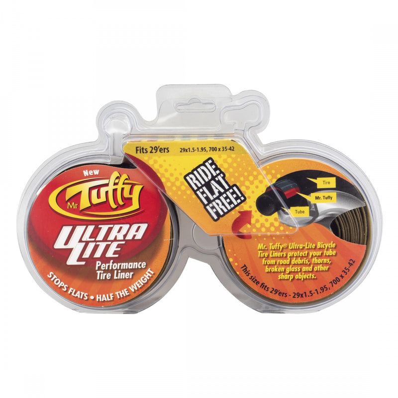 Load image into Gallery viewer, Mr Tuffy Mr. Tuffy Ultra Lite Tire Liner 700x32-41 | 29x1.5-2.0 Pair Gold

