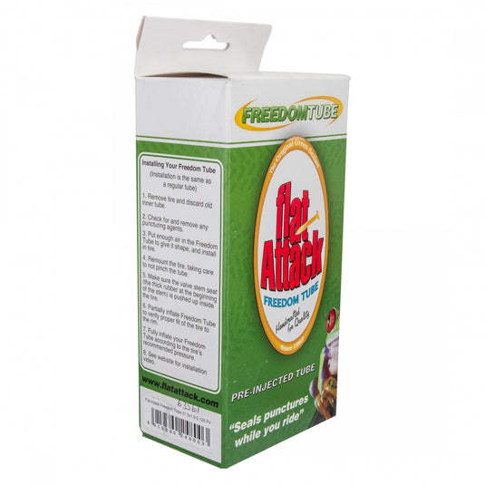 Pack of 2 Flat Attack Tube 27.5x1.90-2.125 PV 48mm 0d
