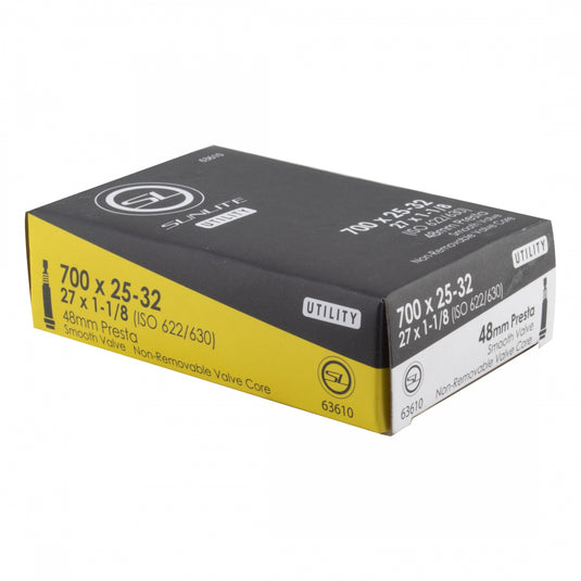 Sunlite Utili-T Standard Tubes - 700 x 25-32 (27x1-1/8), PV 48mm, Pack of 2