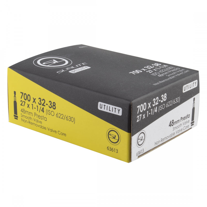 Load image into Gallery viewer, Pack of 2 Sunlite Utili-T Standard Presta Valve Tubes 700x32-38 (27x1-1/4) PV
