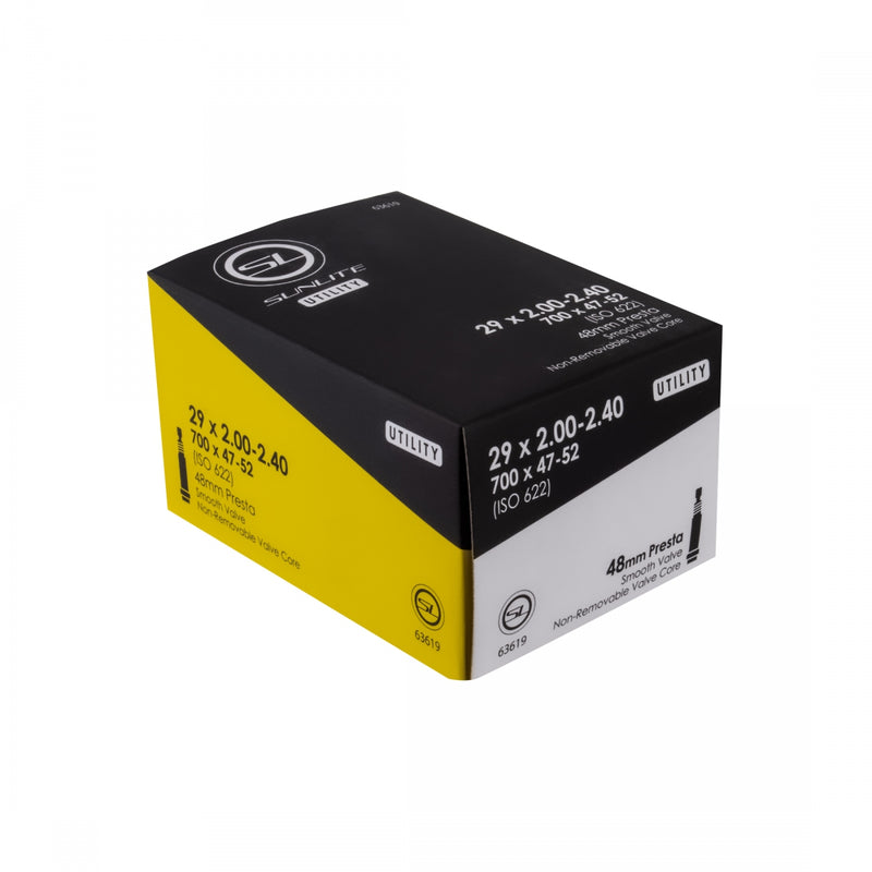 Load image into Gallery viewer, 2 Pack Sunlite Utili-T Standard Presta Valve Tubes 29x2.00-2.40 (700x47-52) PV
