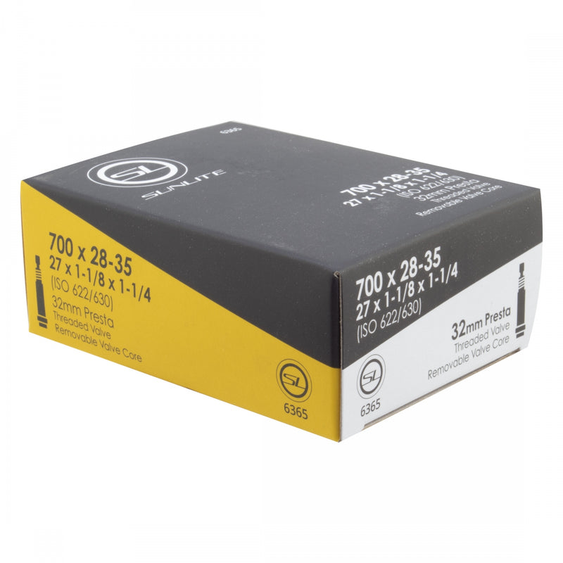 Load image into Gallery viewer, Pack of 2 Sunlite Standard Presta Valve 700x28-35 (27x1-1/8x1-1/4) PV 32mm 0d
