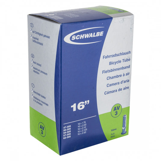 Pack of 2 Schwalbe Tube 16x1.85-2.45 SV 40mm 0d
