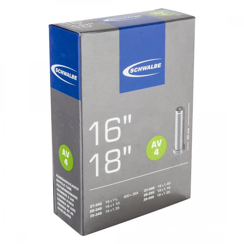Load image into Gallery viewer, Schwalbe Tubes - 18 x 1.1-1.45, Schrader Valve 40mm 0d, Pack of 2

