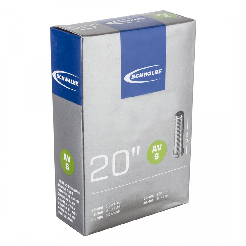 Load image into Gallery viewer, Schwalbe Tubes - 20 x 1.1-1.50, Schrader Valve 40mm 0d, Pack of 2
