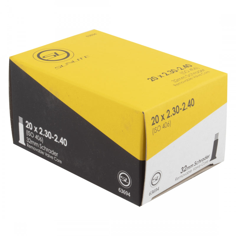 Load image into Gallery viewer, Pack of 2 Sunlite Standard Schrader Valve 20x2.30-2.40 SV 32mm 0d
