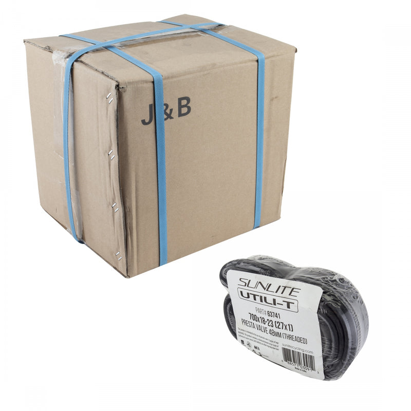 Load image into Gallery viewer, Sunlite Utili-T Bulk Standard Tubes - 700 x 18-23 (27x1), Presta Valve Pack of 2
