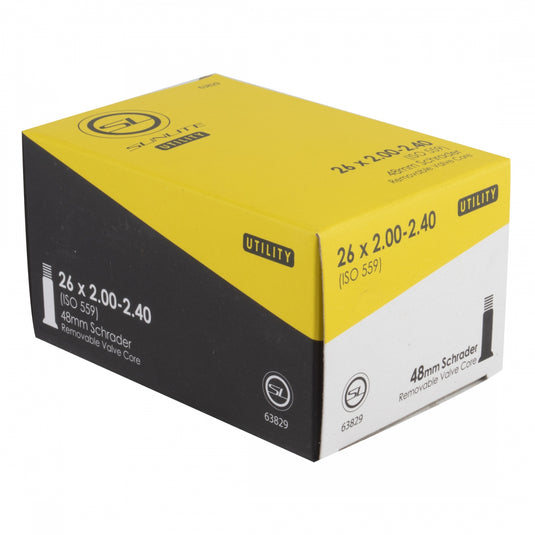 Sunlite Utili-T Standard Tubes - 26 x 2.00-2.40, SV 48mm 0d, Pack of 2