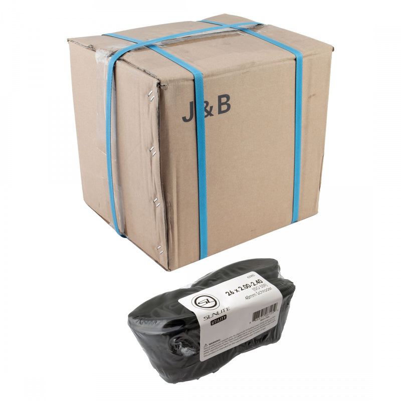 Load image into Gallery viewer, Pack of 2 Sunlite Utili-T Standard Schrader Valve Tubes 26x2.00-2.40 SV 48mm 0d
