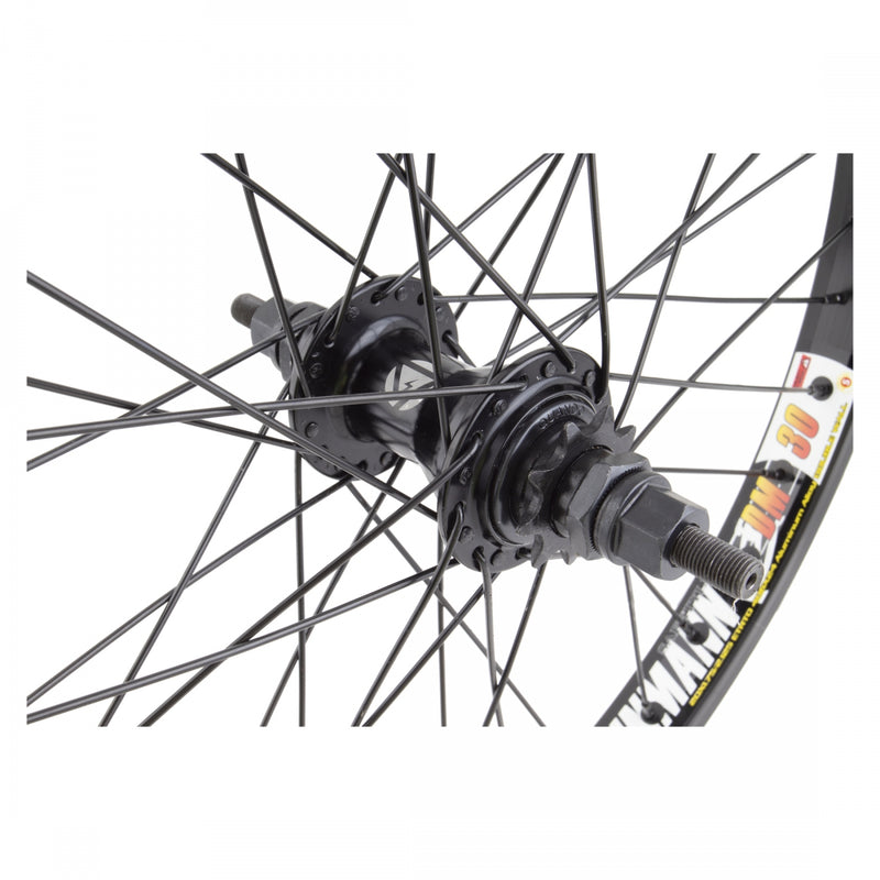 Load image into Gallery viewer, Wheel Master 20in Alloy WEI DM30 Rear Wheel B/O 3/8x110mm 36H Rim Brake Black
