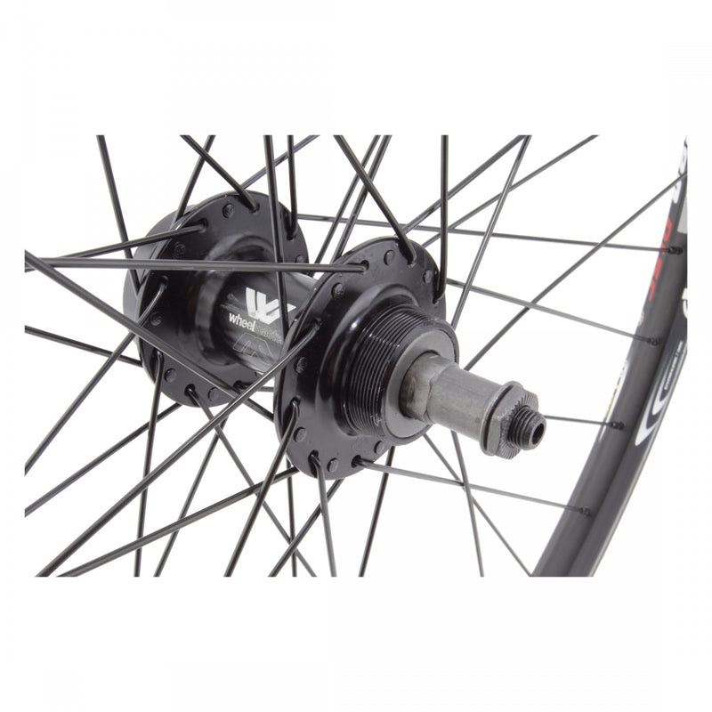 Load image into Gallery viewer, Wheel Master 27.5in WEI XM280 Rear QRx135mm FW Double Wall 6-Bolt Clincher Blk
