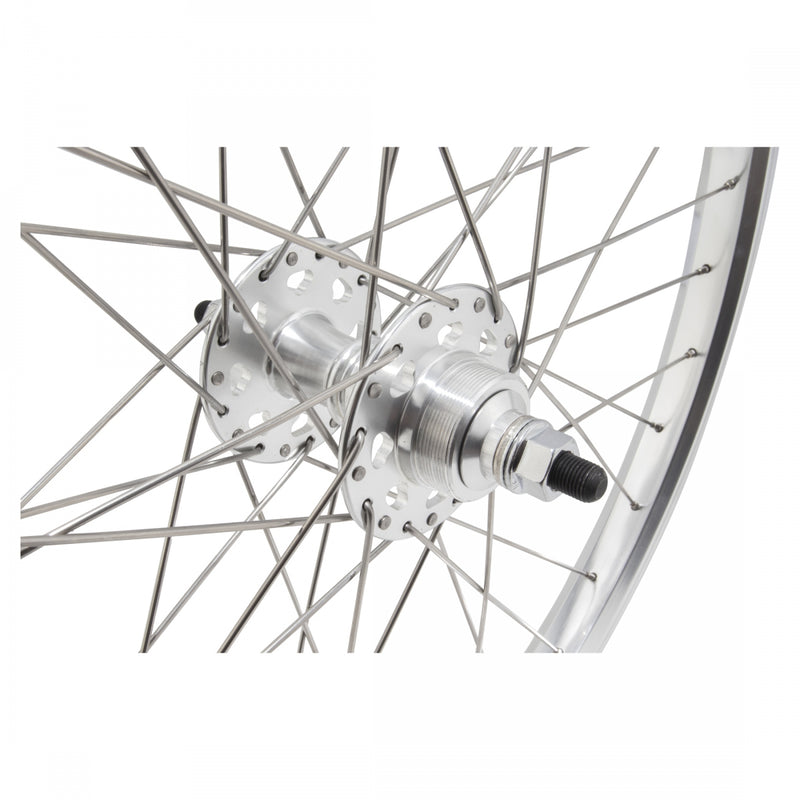 Load image into Gallery viewer, Se Bikes J24SG Rear Wheel 24in B/O 3/8inx110mm FW Rim Brake Clincher Silver
