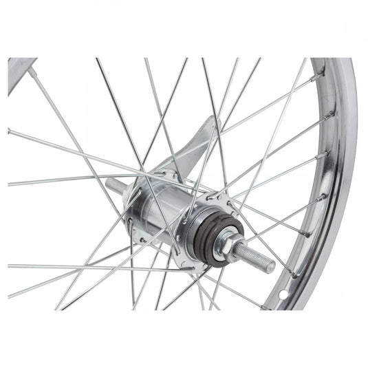 Wheel Master 18in Juvenile Steel Rear B/O 3/8inx110mm 28H Coaster Brake Silver