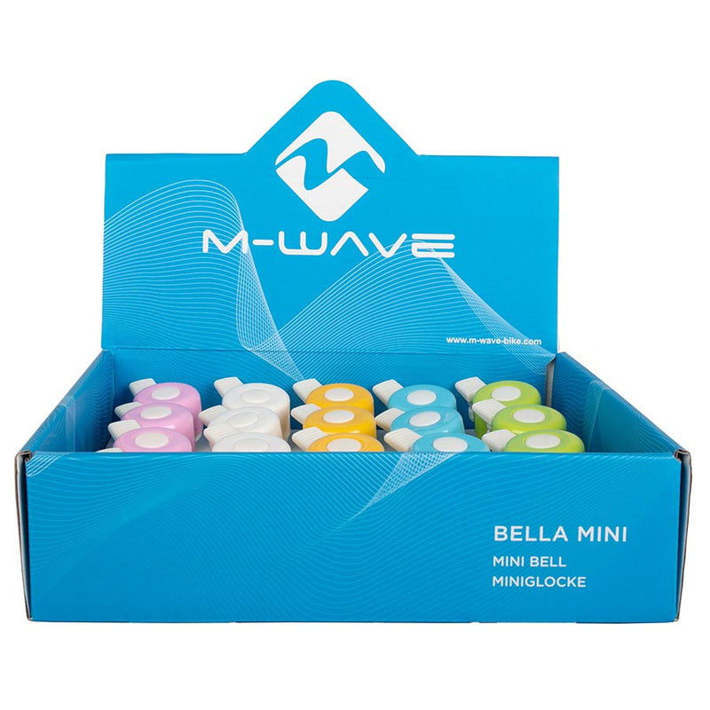 Load image into Gallery viewer, M-Wave Bella Mini-Pastel 20ct, Bell, 5 colors, 4 each, in a display box, 20pcs
