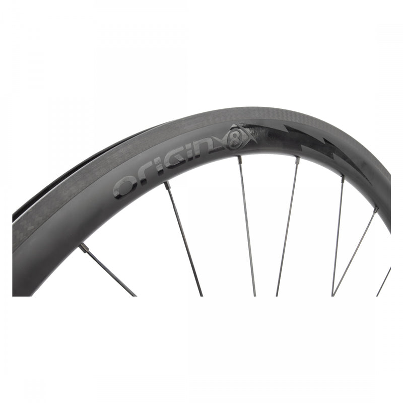 Load image into Gallery viewer, Origin8 Bolt 38 Carbon Road Wheelset 700C Set OR8 Bolt Carbon Road 3K Rim
