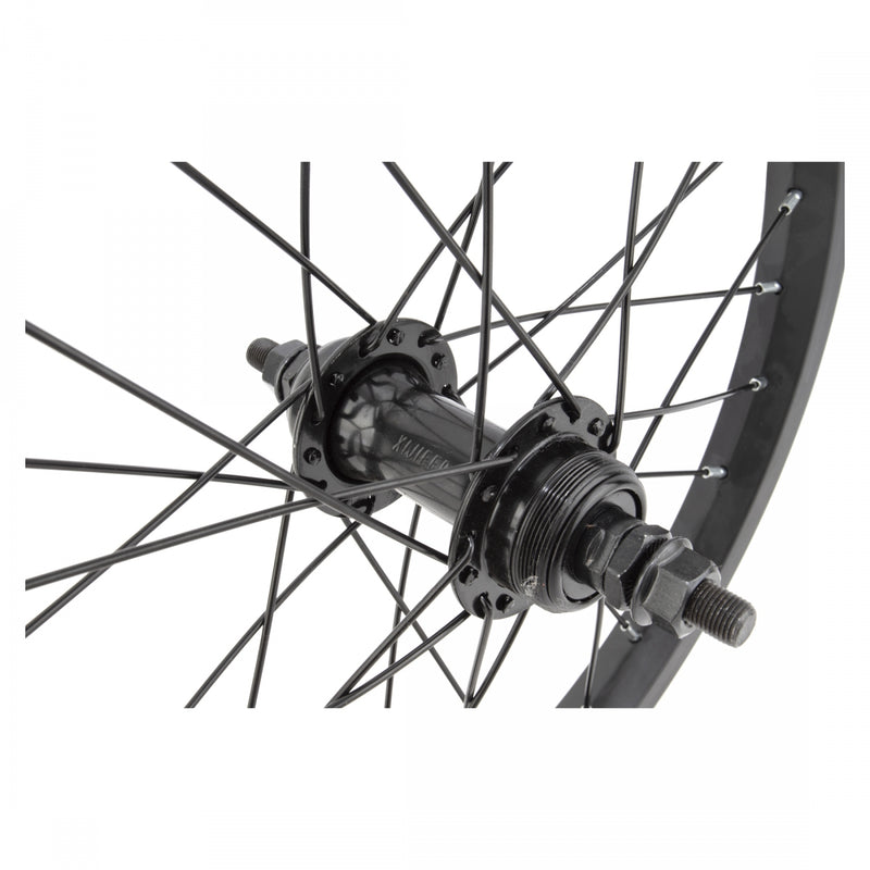 Load image into Gallery viewer, Wheel Master 16in Juvenile Alloy Rear Wheel B/O 3/8inx110mm Rim Brake Black
