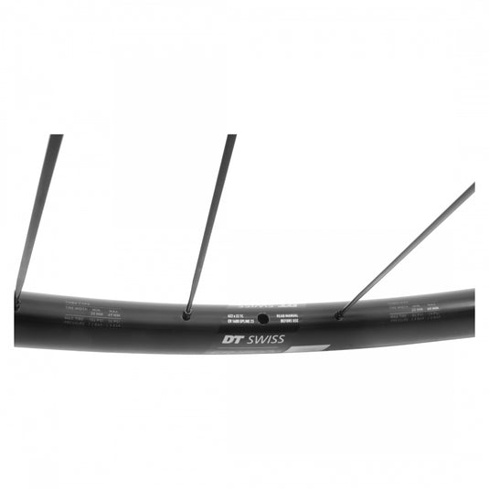 DT Swiss ER 1600 Spline 23 Rear Wheel - 700, 12 x 142mm, Center-Lock, HG 11 Road, Ratchet 36 SL, Black