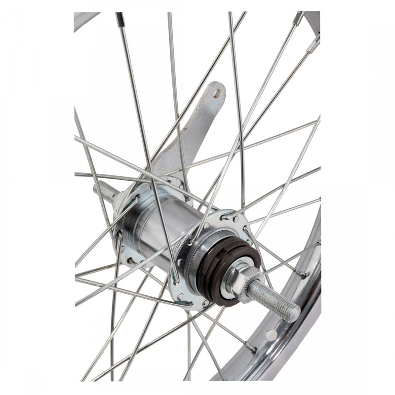 Load image into Gallery viewer, Wheel Master 16in Juvenile Rear B/O 3/8inx110mm 28H Coaster Brake Steel Silver
