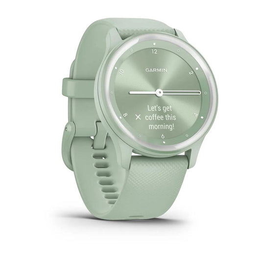 Garmin vivomove Sport Watch Watch Color: Cool Mint, Wristband: Cool Mint - Silicone