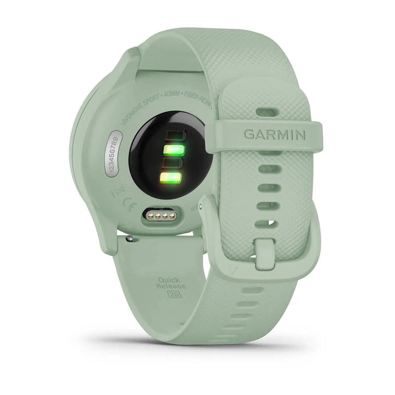 Load image into Gallery viewer, Garmin vivomove Sport Watch Watch Color: Cool Mint, Wristband: Cool Mint - Silicone
