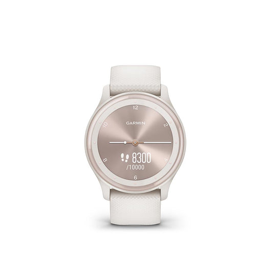 Garmin vivomove Sport Watch Watch Color: Ivory, Wristband: Ivory - Silicone