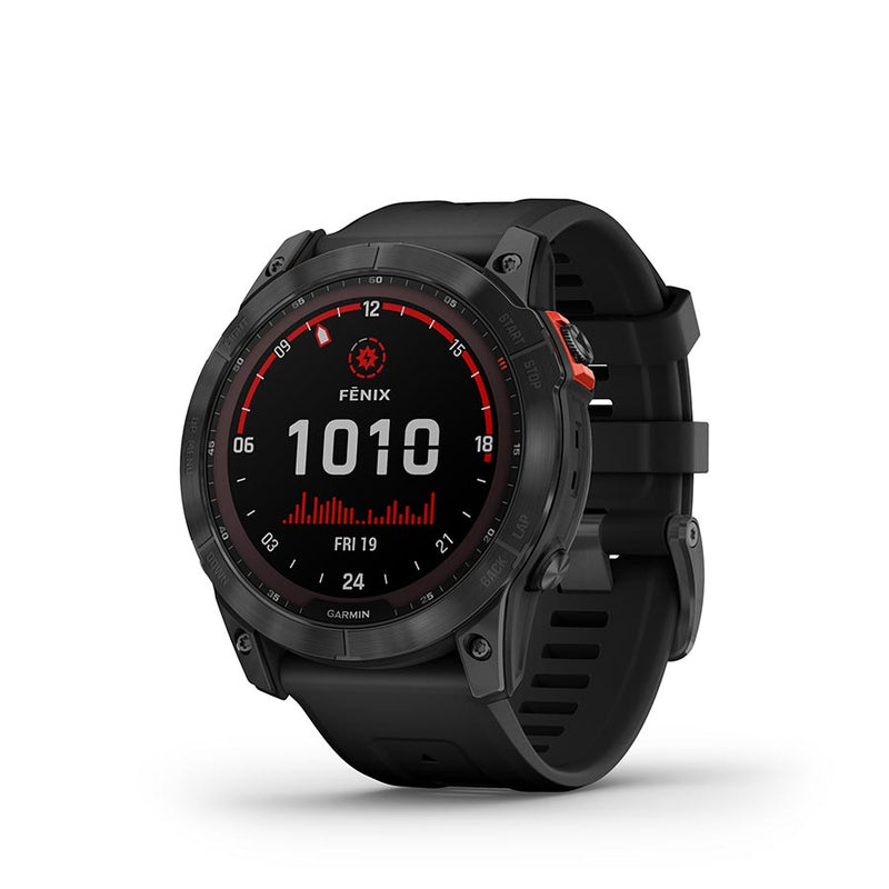 Load image into Gallery viewer, Garmin Fenix 7x Solar Gray W Blk Bnd

