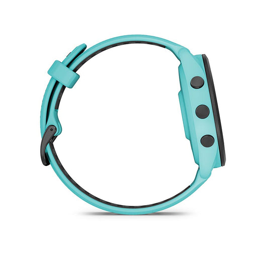 Garmin Forerunner 265 Music Watch, Watch Color: Aqua, Wristband: Aqua/Black - Silicone