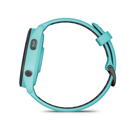 Garmin Forerunner 265 Music Watch, Watch Color: Aqua, Wristband: Aqua/Black - Silicone