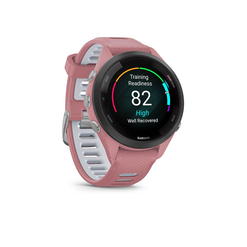 Load image into Gallery viewer, Garmin Forerunner 265S Music Watch, Watch Color: Light Pink, Wristband: Light Pink/Powder Grey - Silicone
