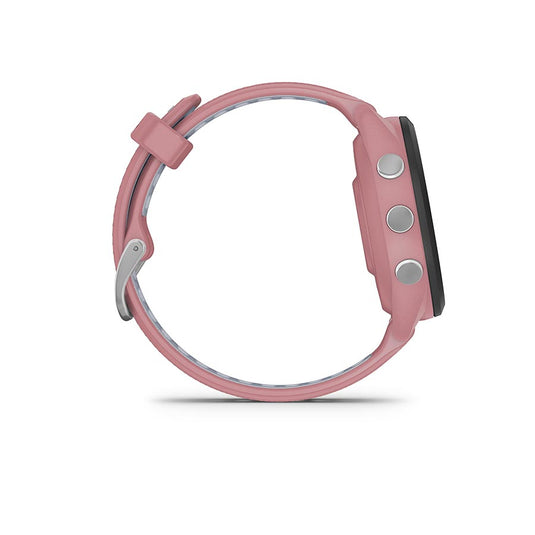 Garmin Forerunner 265S Music Watch, Watch Color: Light Pink, Wristband: Light Pink/Powder Grey - Silicone