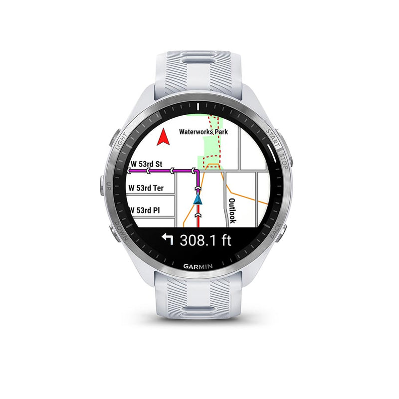 Load image into Gallery viewer, Garmin Forerunner 965 Watch Watch Color: Whitestone, Wristband: Whitestone/Powder Grey - Silicone
