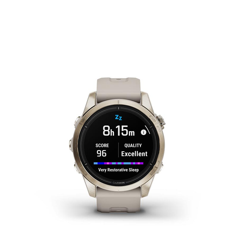 Load image into Gallery viewer, Garmin Epix Pro Sapphire Edition 42mm, Watch, Watch Color: Soft Gold, Wristband: Light Sand - Silicone

