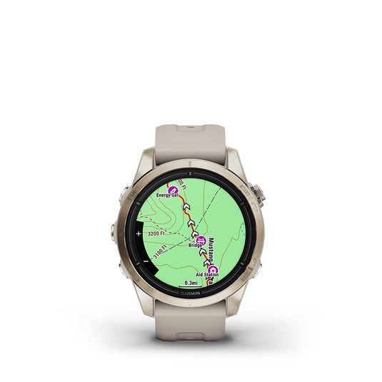 Garmin Epix Pro Sapphire Edition 42mm, Watch, Watch Color: Soft Gold, Wristband: Light Sand - Silicone
