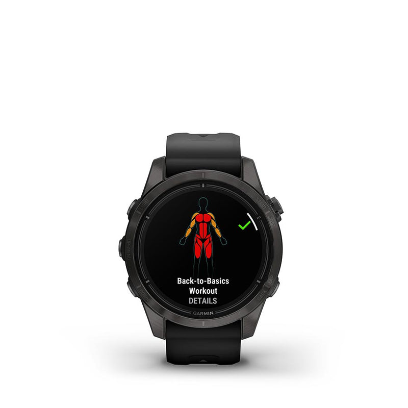 Load image into Gallery viewer, Garmin Epix Pro Sapphire Edition 42mm, Watch, Watch Color: Titanium, Wristband: Black - Silicone
