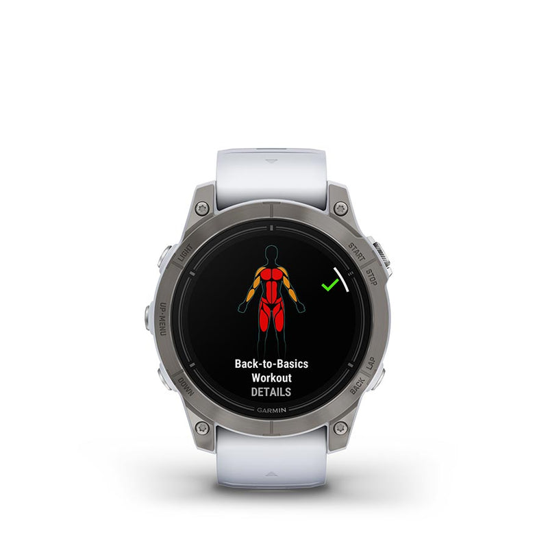 Load image into Gallery viewer, Garmin Epix Pro Sapphire Edition 47mm, Watch, Watch Color: Titanium, Wristband: White - Silicone
